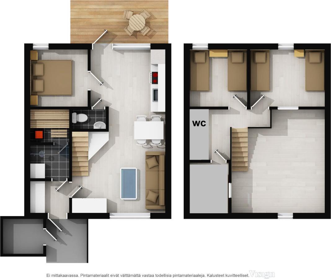 Apartmán Levin Keskusta, Kaetkaelaeinen B3 Ja D1 Exteriér fotografie